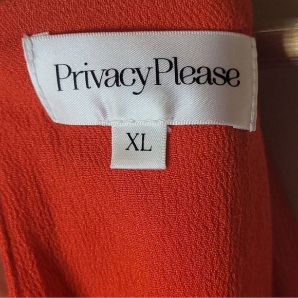 Revolve Privacy Please Samara Red Orange Midi Dress Size XL - Picture 4 of 7